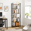 VASAGLE 6-Tier Tall Bookshelf Large Bookcase Rustic Brown and Black - 3 of 4