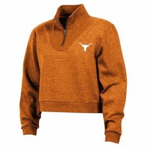 NCAA Texas Longhorns Women's Quarter Zipped Sweatshirt - 1 of 3