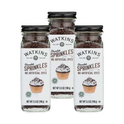 Watkins Chocolate Sprinkles - Case of 3/3.5 oz