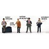 "Four Team Managers" Set of 4 Figurines for 1/43 Diecast Model Cars by LeMans Miniatures - 2 of 3