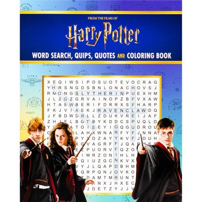 Harry Potter Word Search, Quips, Quotes, and Coloring Book - (Coloring Book & Word Search) by  Editors of Thunder Bay Press (Paperback)