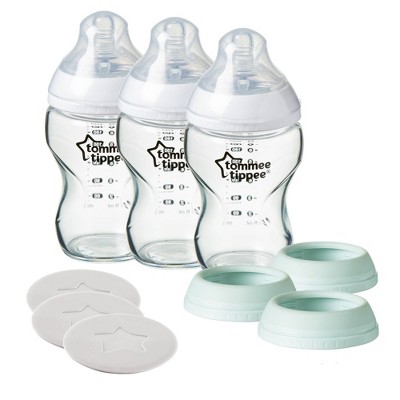 Tommee Tippee 3-in-1 Glass Baby Bottle - 9oz/3ct : Target