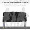 Resenkos Patio Chair Cushions, Outdoor Chair Pads,59" x 38" Tufted Bench Cushion for Outdoor Furniture, 3-Seater Replacement, - 2 of 4