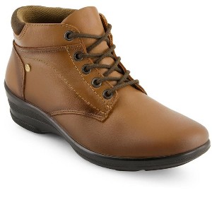 Andrea Women's Leather Lace up Booties 84744 - 1 of 4