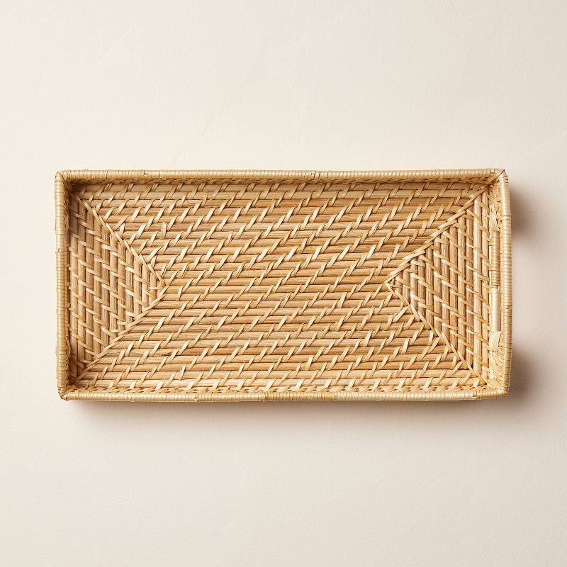 7&#34;x14&#34; Natural Woven Bathroom Tray - Hearth &#38; Hand&#8482; with Magnolia, 4 of 6
