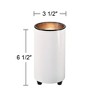 Pro Track Upland Set of 4 Can Mini Uplighting Indoor Accent Spot-Lights Plug-In Floor Plant Home Decorative Art Desk Picture White Finish 6 1/2" High - 4 of 4