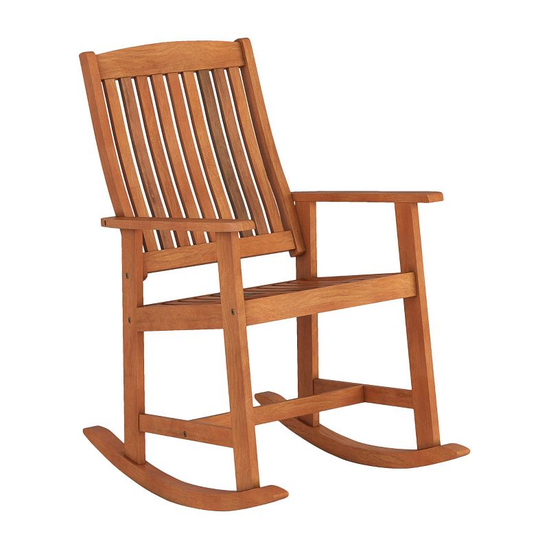 Outdoor Rocking Chair - Natural - CorLiving, 2 of 11