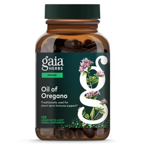 Gaia Herbs Oil of Oregano Capsules - 230 mg Oregano Leaf - Immune