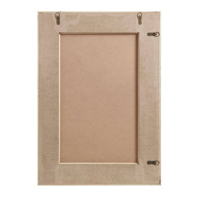 Naomi 37" Bronze and Wood Rectangular Mirror