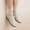 CUSHIONAIRE Belinda Women’s Lace Detail Casual Sneakers – Elegant Ribbon Lace-Up Shoes with Memory Foam - 4 of 4