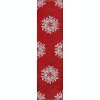 TackView Christmas Snowflake Area Rug Rug Washable Non Slip,Christmas Rugs for Living Room, Low Pile Throw Rug Carpet - 3 of 4