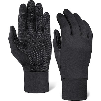 Tough Outdoors Running Gloves for Men & Women - Winter Liners & Touchscreen - Lightweight & Hiking Gloves