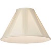 Springcrest Collection Set of 2 Lamp Shades Ivory French Drape Large 6" Top x 17" Bottom x 12" High Spider Harp and Finial Fitting - 3 of 4