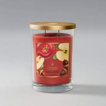 2-Wick 19oz Jar Candle Apple and Acorn Home Scents - Chesapeake Bay Candle