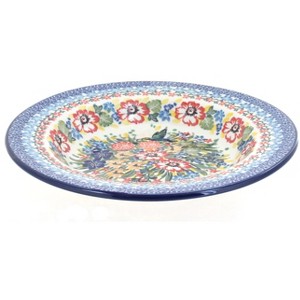Blue Rose Polish Pottery 14 Ceramika Artystyczna Soup Plate - 1 of 1