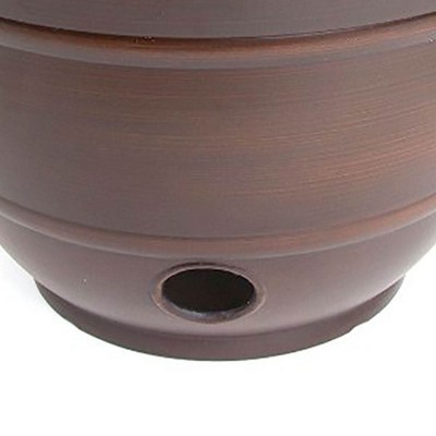 Bronze High-Density Resin Garden Hose Holder Pot