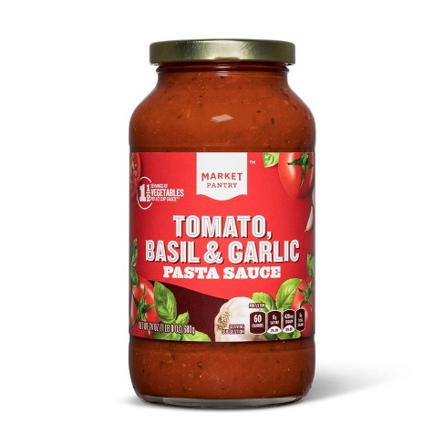 Tomato Basil Garlic Pasta Sauce 26oz Market Pantry Target