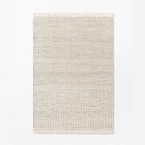 Malibu Woven Jute Rug With Fringe Cream/gray - Threshold™ Designed With  Studio Mcgee : Target