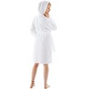 BC BARE COTTON Womens Hooded Robe Microfiber Plush Fleece Bathrobe - 3 of 4