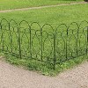 Sunnydaze Outdoor Lawn and Garden Metal Traditional Style Decorative Border Fence Panel Set - 10' - 5pk - 4 of 4