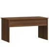 vidaXL Coffee Table Brown Oak 40.2"x19.9"x20.7" Engineered Wood - 3 of 4