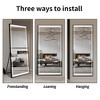 VYNXARIA LED Mirror Full Length Mirror with Lights Wide Standing Tall Full Size Mirror for Bedroom, Floor Standing Mirror For Living Room ,Black - 3 of 4