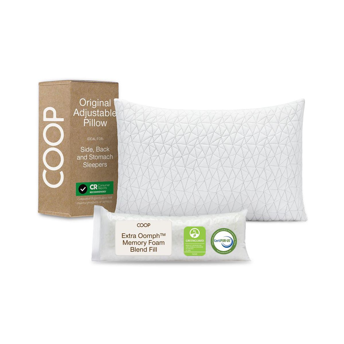 Coop Home Goods Original Adjustable Pillow