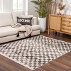 Hauteloom Benjy Cream & Charcoal Checkered Area Rug - 2 of 4