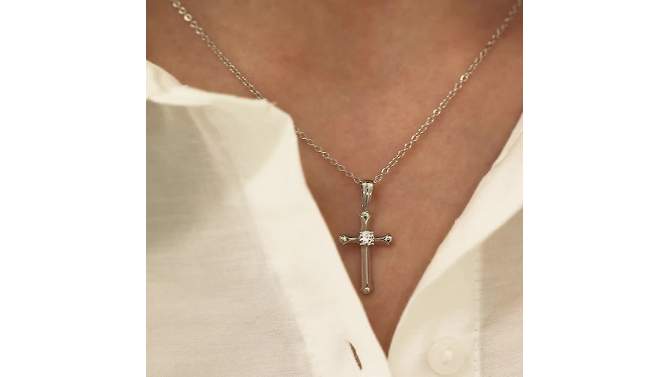 Girls' Gothic Style Cross Sterling Silver Necklace -  In Season Jewelry, 2 of 7, play video