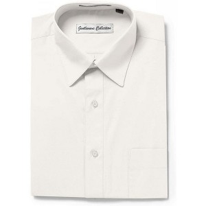 Gentlemens Collection Mens 1904 Short Sleeve Classic Fit Easy Care Dress Shirt- Many Colors Available - 1 of 1