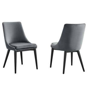 Set of 2 Viscount Accent Performance Velvet Dining Chairs - Modway