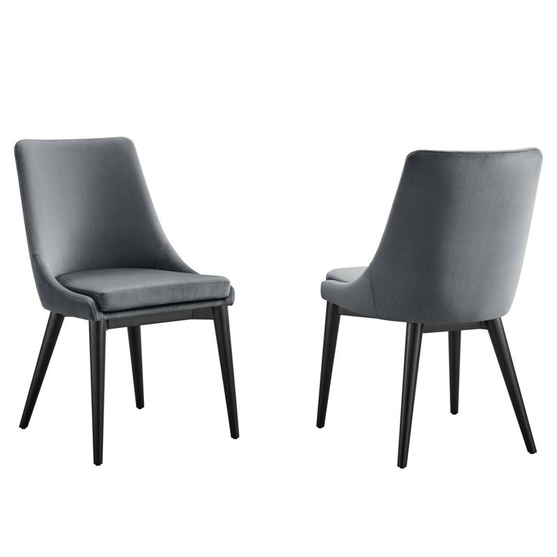 Set of 2 Viscount Accent Performance Velvet Dining Chairs - Modway, 1 of 11
