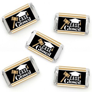 Big Dot of Happiness Law School Grad - Mini Candy Bar Wrapper Stickers - Future Lawyer Graduation Party Small Favors - 40 Count - 1 of 4