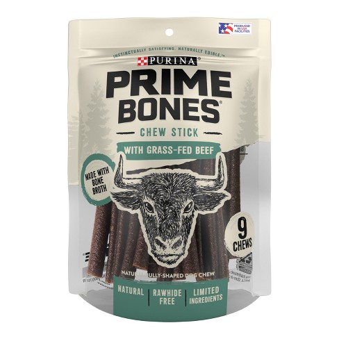 Prime Bones Purina Chew Dog Treats Sticks With Beef Flavor - 9.3oz : Target