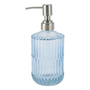 Unique Bargains Classic Vertical Lines Soap Pump Dispenser 450ml 1 Pc - 1 of 4