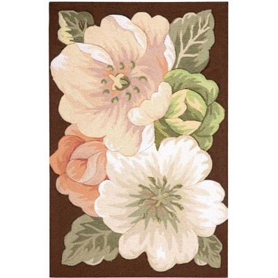 Braided Reversible Multicolor Synthetic 30" Rectangular Area Rug
