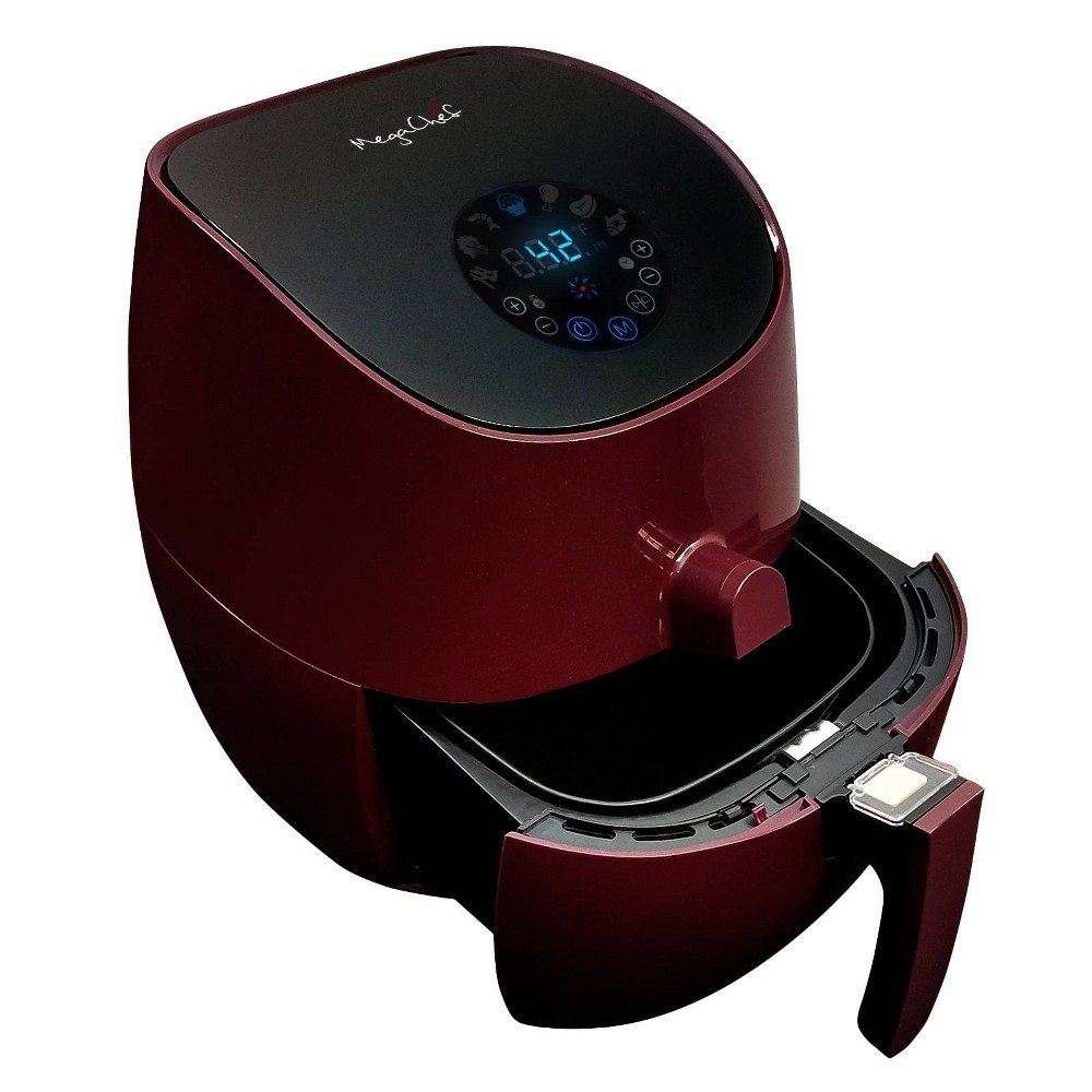 Photos - Fryer MegaChef 3.5qt Airfryer/Multicooker with 7 Pre-programmed Settings - Red