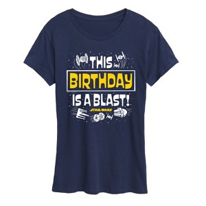 Women's - Star Wars - This Birthday Is A Blast Short Sleeve Graphic T-Shirt - 1 of 4