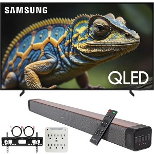 Samsung QN85Q60D 85 Inch QLED 4K Smart TV (2024) + Premium Soundbar + Mount Kit - 1 of 4