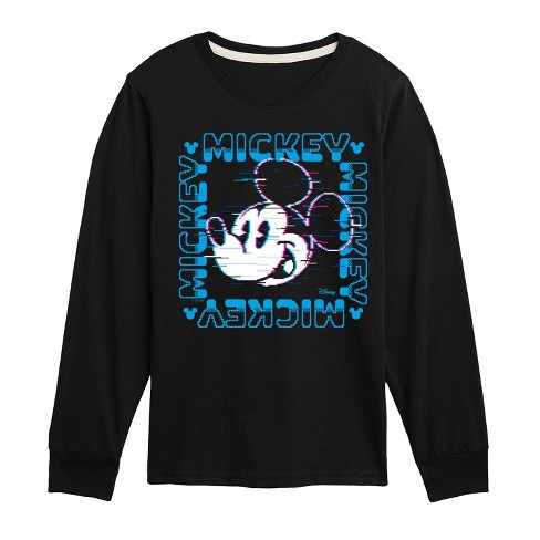 Boys' - Disney - 8 Bit Mickey Name Square Long Sleeve Graphic T-Shirt - image 1 of 4