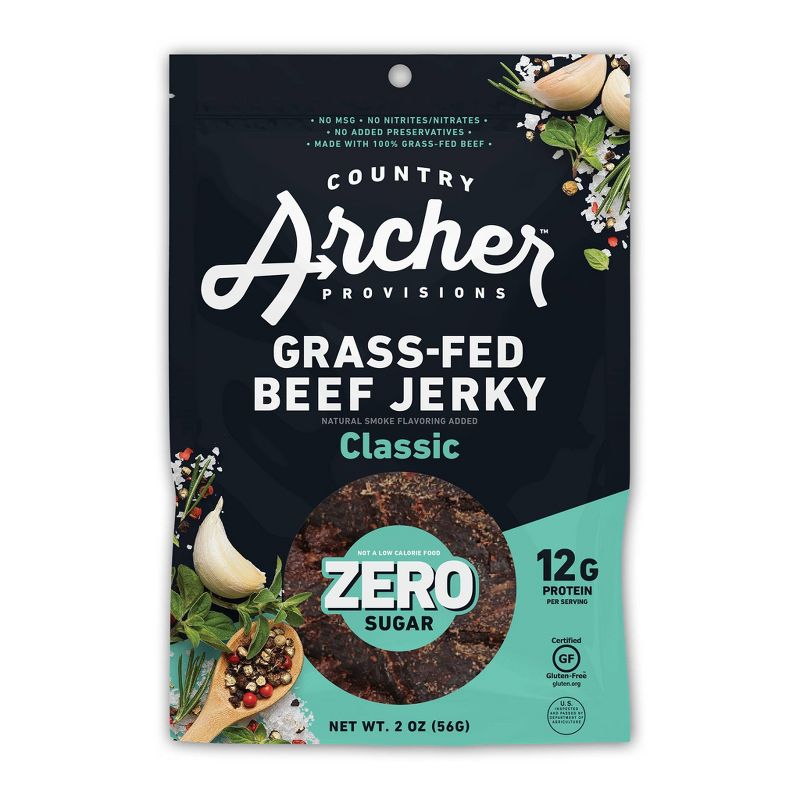 Country Archer Zero Sugar Classic Beef Jerky - 2oz, 1 of 7