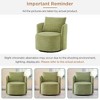 Lyngins Modern Upholstered Barrel Sofa Swivel Chair with Throw Pillow,Accent Chair for Living Room,Bedroom,Office - 4 of 4