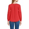 Lands' End Women's Lightweight Jersey Lace Mix Long Sleeve Pintuck Top - 2 of 4