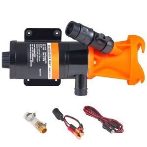 VEVOR RV Portable Macerator Pump, 12V, 12GMP Quick Release RV Waste Pump, RV Sewage Sewer Pump, Black - 1 of 4