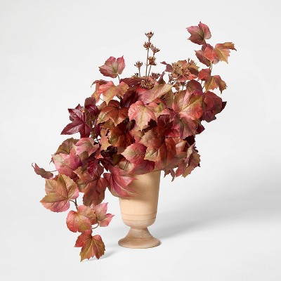 Red Mixed Fall Leaf Arrangement - Threshold™ designed with Studio McGee