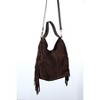 VALS - Cognac Suede Leather Shoulder Bag (Women) cognac suede standart - 4 of 4