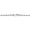 Black Bow Jewelry 2.5mm Sterling Silver Solid Flat Rope Chain Necklace - 4 of 4