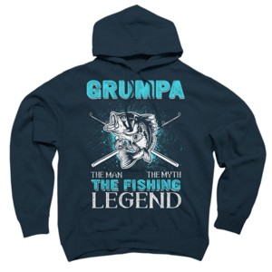 Adult Design By Humans Grumpa Man Myth Fishing Legend By HoangCathrine Pullover Hoodie - 1 of 2