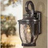 Minka Lavery Rustic Outdoor Wall Light Fixture Corona Bronze 16 1/4" Clear Hammered Glass for Post Exterior Deck Porch Yard Patio - 2 of 4
