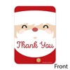 Big Dot of Happiness Jolly Santa Claus - Shaped Thank You Cards - Christmas Party Shaped Thank You Cards with Envelopes - Set of 12 - 3 of 4